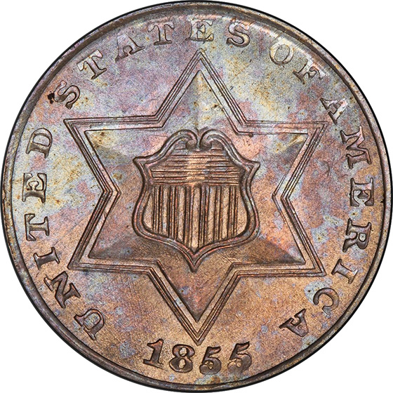 Picture of 1855 SILVER 3CS MS66 