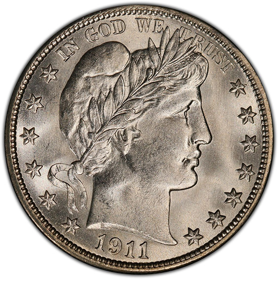Picture of 1911 BARBER 50C MS66+ 