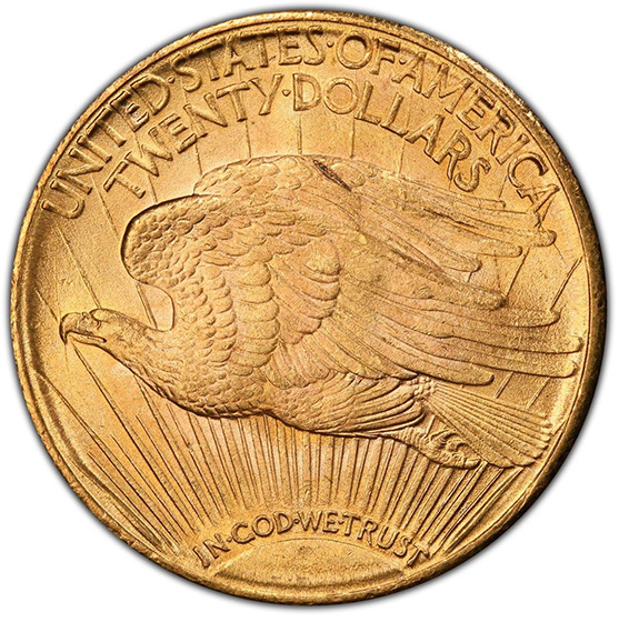 Picture of 1924-S ST. GAUDENS $20 MS65 