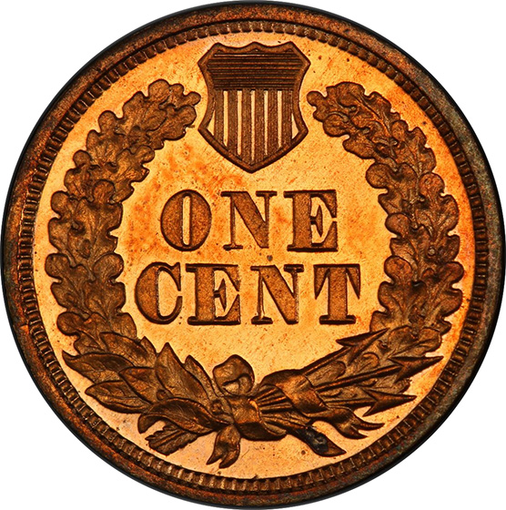 Picture of 1867 INDIAN BRONZE 1C PR65 Cameo