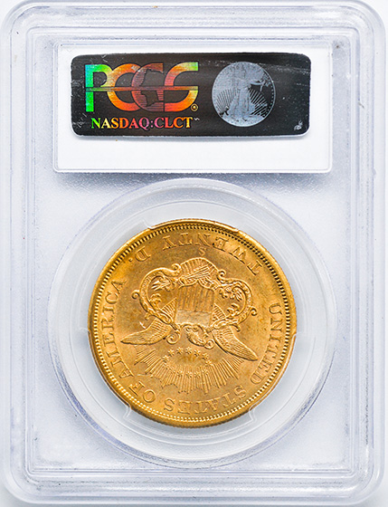 Picture of 1857-S LIBERTY HEAD $20 MS62 