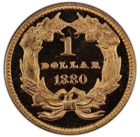 1880 GOLD G$1 PR66 DCAM
