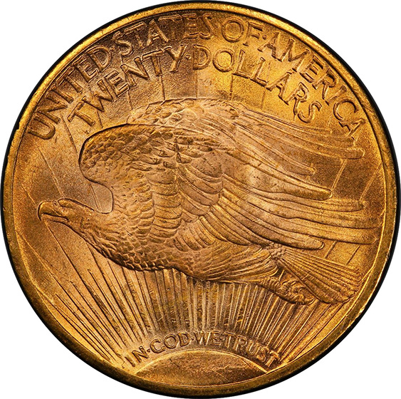 Picture of 1925-D ST. GAUDENS $20 MS65 