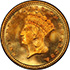 Picture of 1882 GOLD G$1, TYPE 3 MS68 