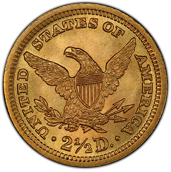 Picture of 1893 LIBERTY HEAD $2.5 MS66+ 