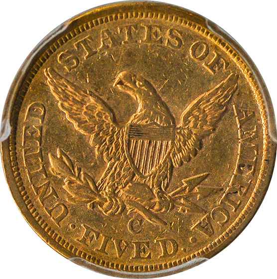 Picture of 1856-C LIBERTY $5 AU50 