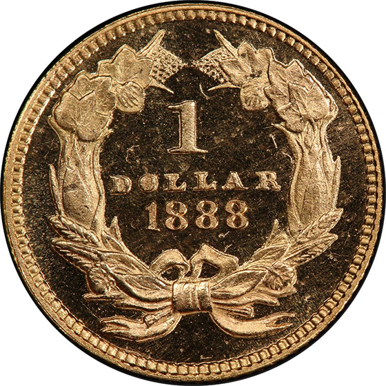 Picture of 1888 GOLD G$1, TYPE 3 PR67 Deep Cameo