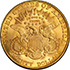Picture of 1905 LIBERTY HEAD $20 MS64+ 