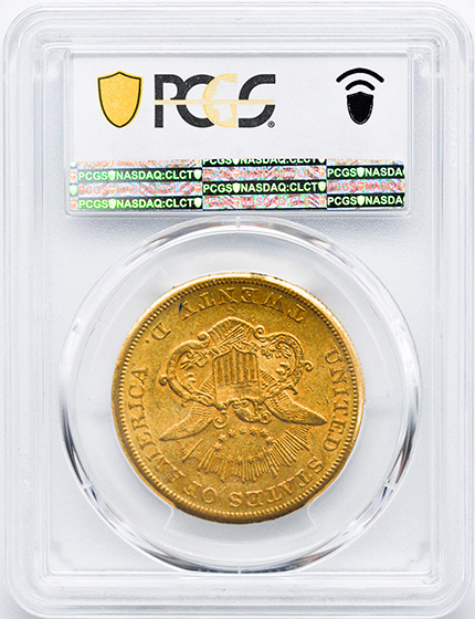 Picture of 1855-S LIBERTY HEAD $20 AU58 