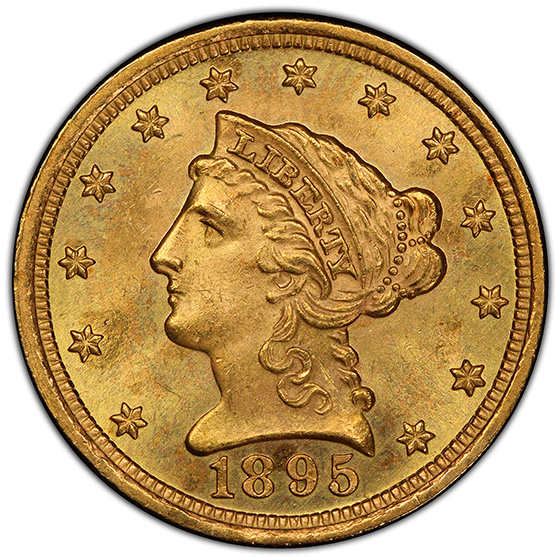 Picture of 1895 LIBERTY HEAD $2.5 MS65 