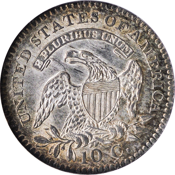 Picture of 1821 CAPPED BUST 10C, SMALL DATE MS65 