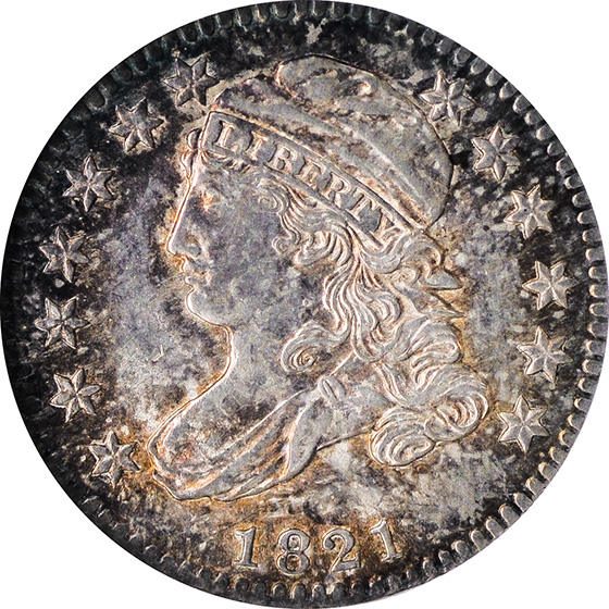 Picture of 1821 CAPPED BUST 10C, SMALL DATE MS65 