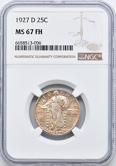 Picture of 1927-D STANDING LIBERTY 25C MS67 Full Head