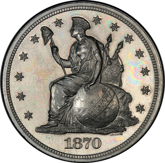 Picture of 1870 $1 J-1013 PR66 