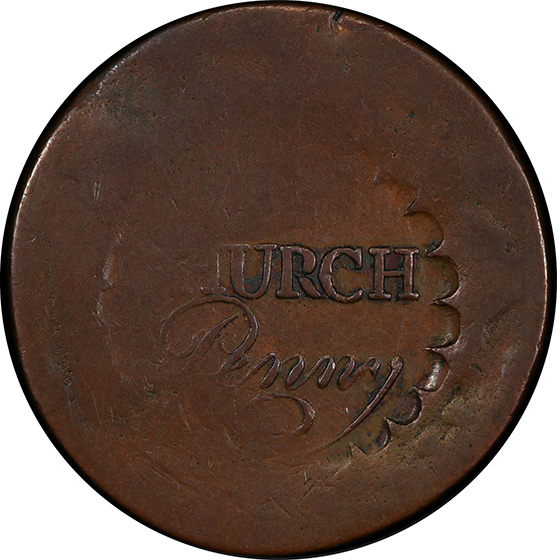 Picture of ALBANY NO D PENNY VF30 Brown