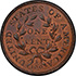 Picture of 1797 DRAPED BUST 1C, REV OF 1797, STEMS MS65+ Red Brown