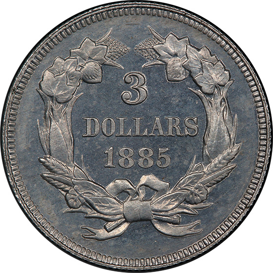 Picture of 1885 $3 J-1753 PR64 