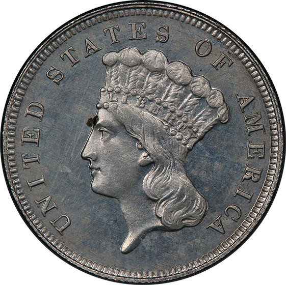 Picture of 1885 $3 J-1753 PR64 