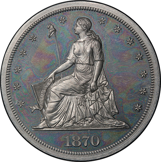 Picture of 1870 STANDARD $1, J-1001 PR64 Cameo