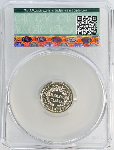 Picture of 1854 LIBERTY SEATED 10C, ARROWS PR64 Cameo