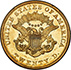 Picture of 1858-O LIBERTY HEAD $20 MS61 