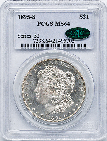 Picture of 1895-S MORGAN S$1 MS64 
