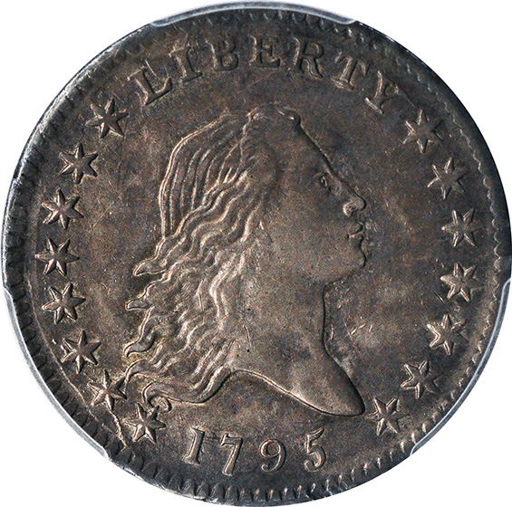 Picture of 1795 FLOWING HAIR 50C AU58 