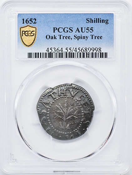 Picture of 1652 OAK TREE SHILLING, SPINY TREE AU55 