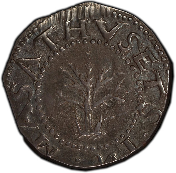 Picture of 1652 OAK TREE SHILLING, SPINY TREE AU55 