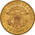Picture of 1862 LIBERTY HEAD $20 AU58 