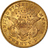 Picture of 1872 LIBERTY HEAD $20 MS63 
