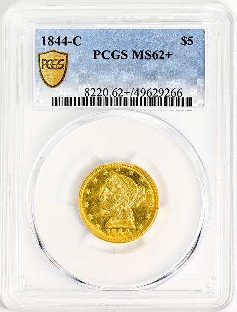 Picture of 1844-C LIBERTY $5 MS62+ 