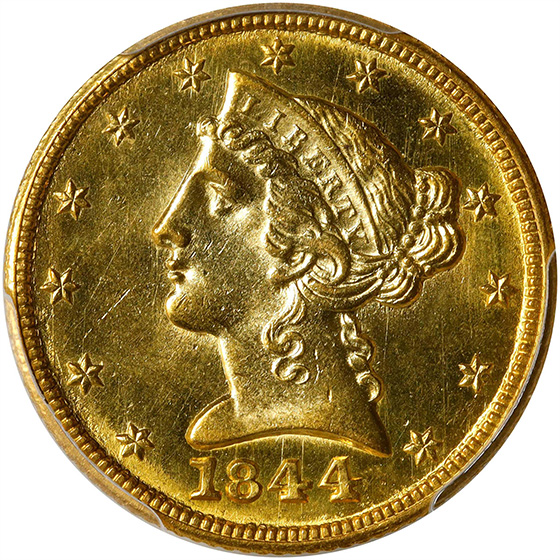 Picture of 1844-C LIBERTY $5 MS62+ 