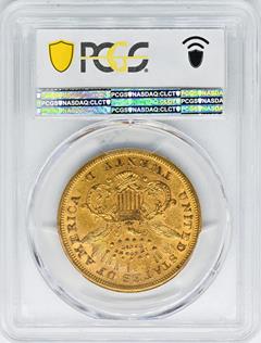 Picture of 1872-CC LIBERTY HEAD $20 AU58 