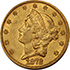 Picture of 1872-CC LIBERTY HEAD $20 AU58 