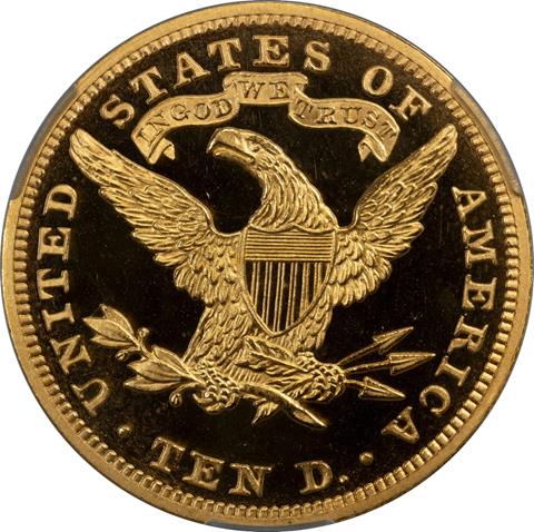 Picture of 1893 LIBERTY HEAD $10 PR66+ Deep Cameo