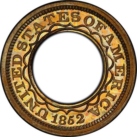 Picture of 1852 RING $1, J-145 THICK PR67+