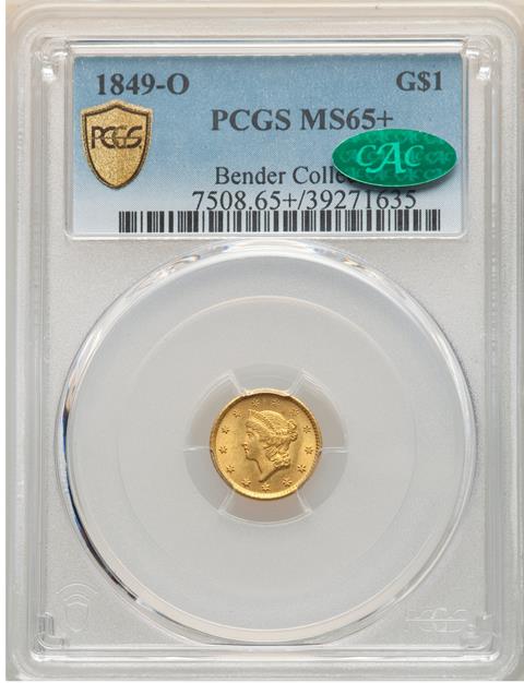 Picture of 1849-O GOLD G$1, TYPE 1 MS65+ 