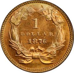Picture of 1876 GOLD G$1, TYPE 3 MS67 
