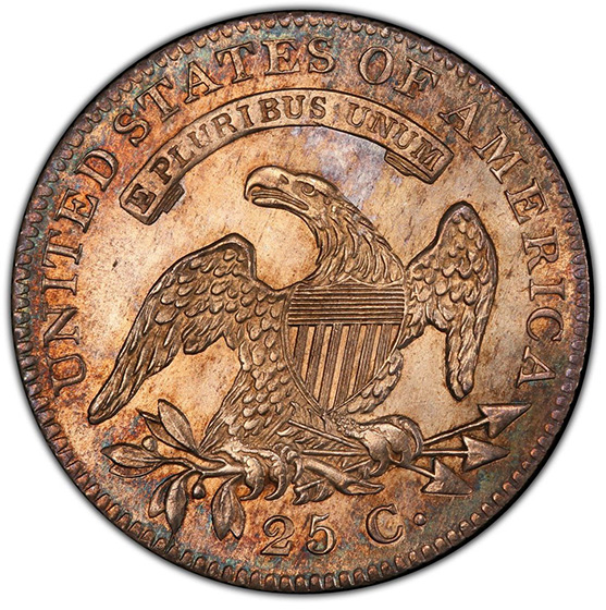 Picture of 1821 CAPPED BUST 25C MS65 