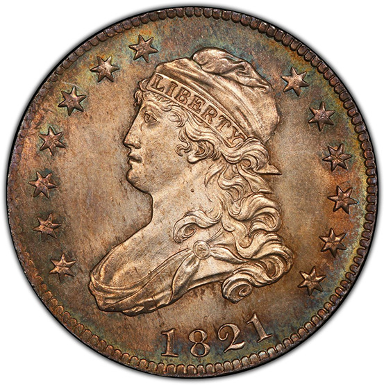 Picture of 1821 CAPPED BUST 25C MS65 