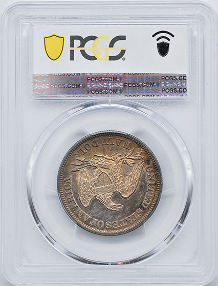 Picture of 1844 LIBERTY SEATED 50C, NO MOTTO MS64+ 