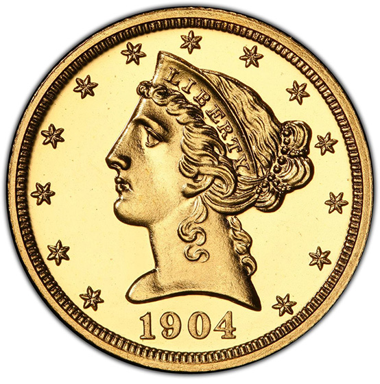 1904 LIBERTY $5