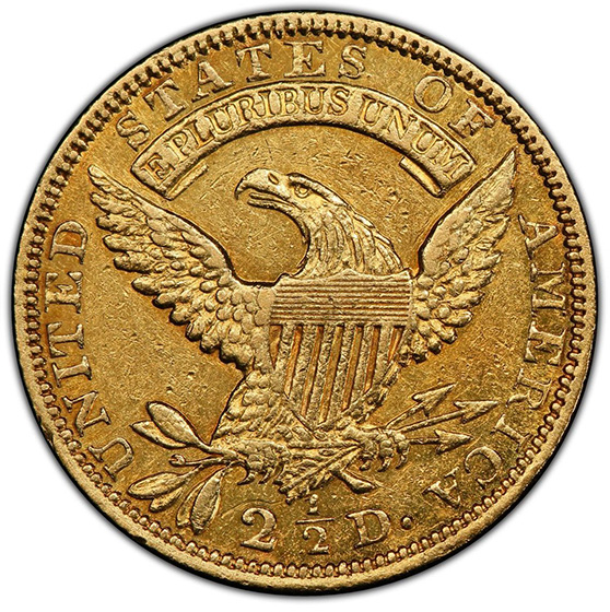 Picture of 1829 CAPPED BUST $2.5 AU53 