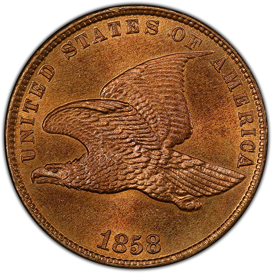 Picture of 1858 FLYING EAGLE 1C MS66 