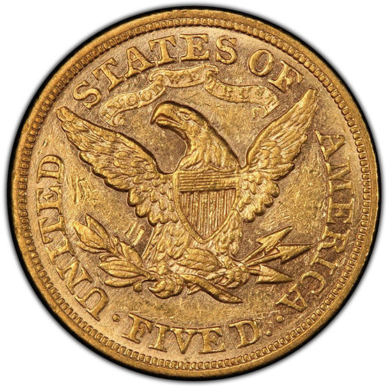 Picture of 1867 LIBERTY $5 AU58 
