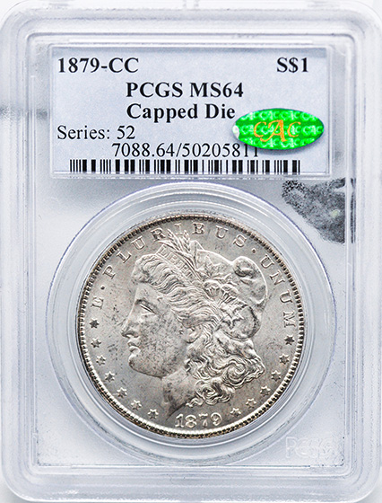Picture of 1879-CC MORGAN S$1, CAPPED DIE MS64 