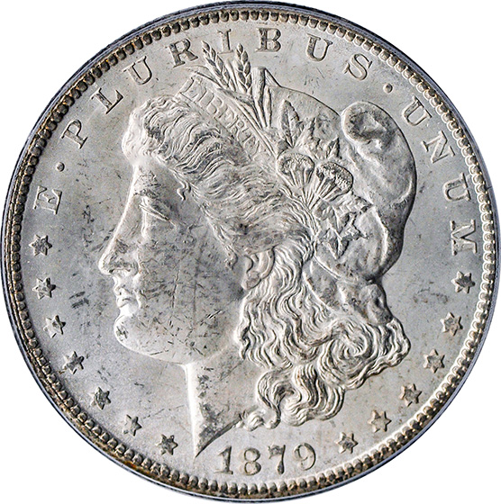 Picture of 1879-CC MORGAN S$1, CAPPED DIE MS64 