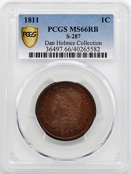Picture of 1811 CLASSIC HEAD 1C MS66 Red Brown