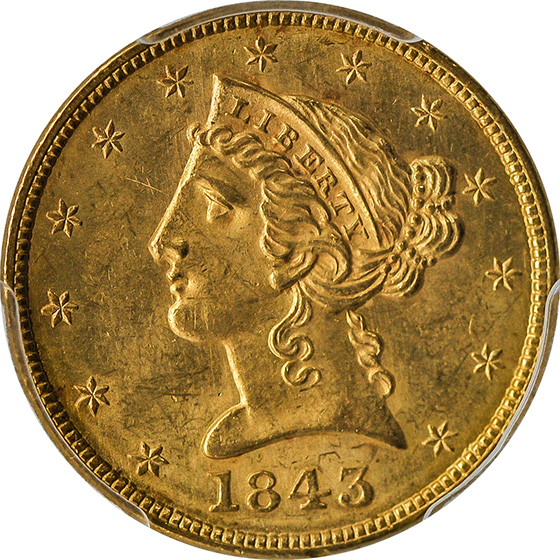 Picture of 1843 LIBERTY $5 MS63 